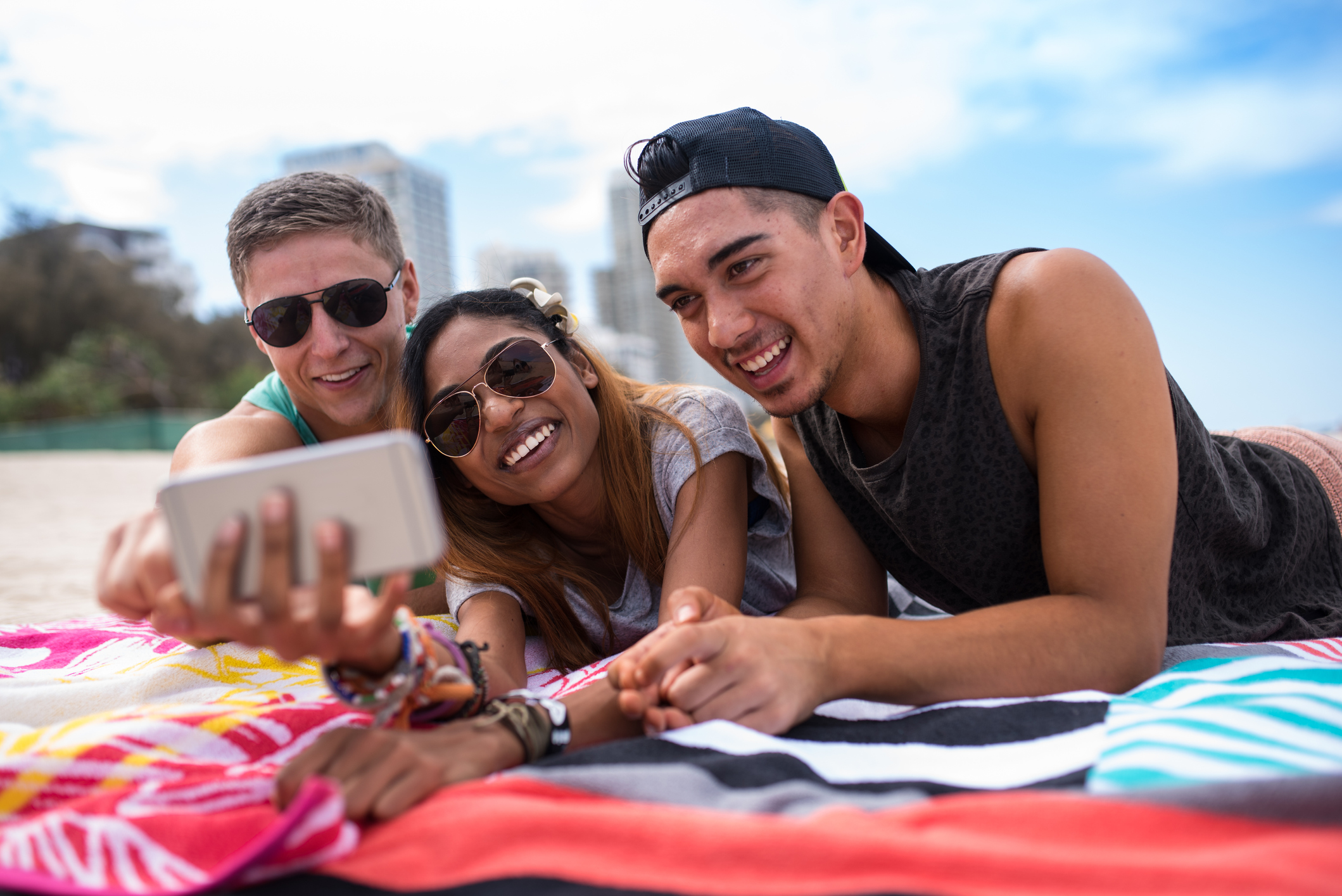Let us take a selfie at the beach